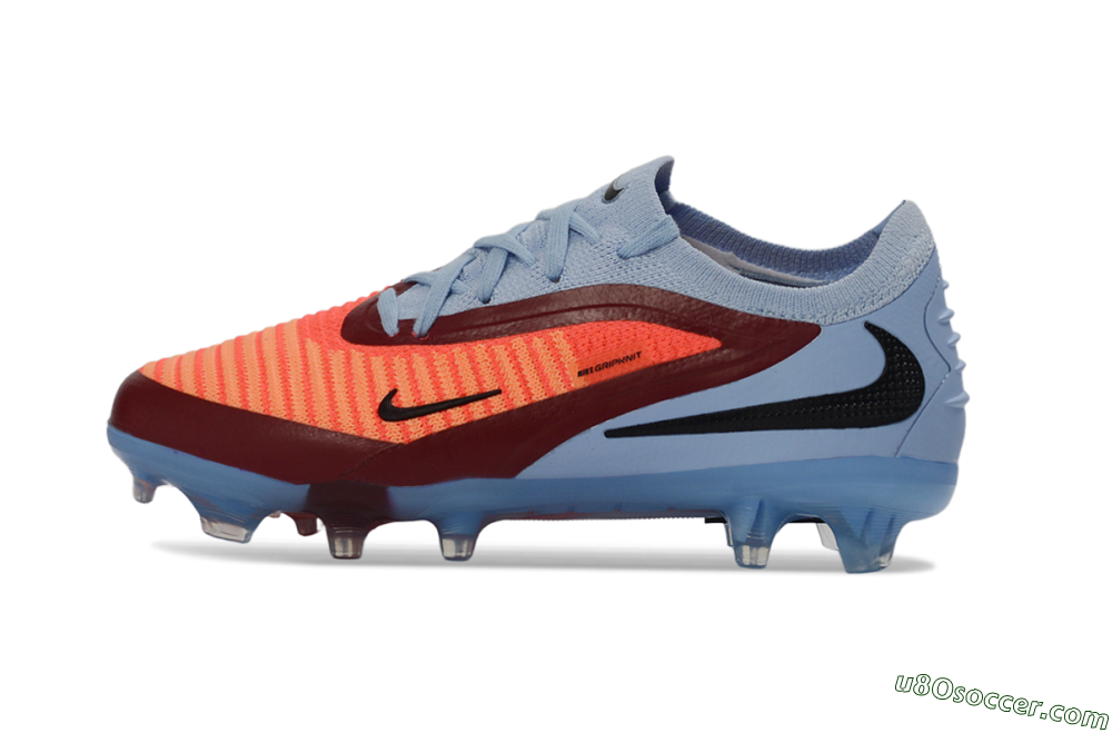Nike Phantom 6 Elite Low FG Firm Ground Soccer Cleats - Blue/Coral Breeze/Crimson Burst 1