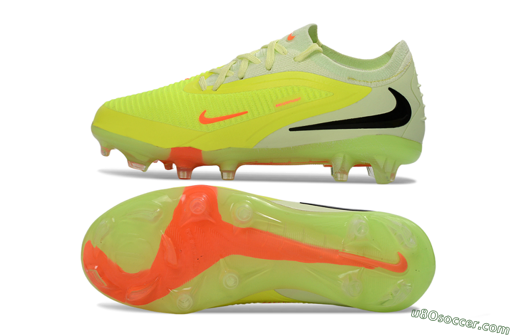 Nike Phantom 6 Elite Low FG Firm Ground Soccer Cleats - Yellow/Neon Green/Electric Orange 0
