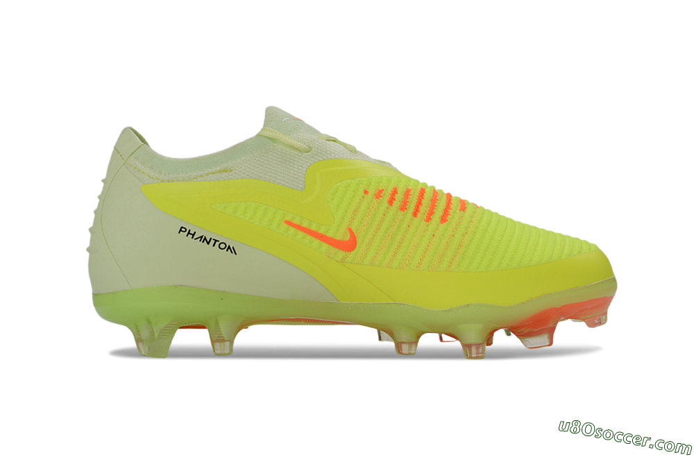 Nike Phantom 6 Elite Low FG Firm Ground Soccer Cleats - Yellow/Neon Green/Electric Orange 5