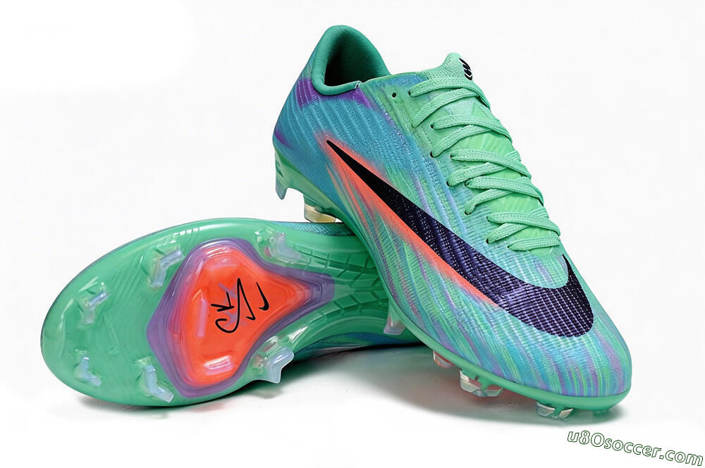 Nike Air Zoom Mercurial Superfly 11 FG Firm Ground Soccer Cleats - Aqua/Cool Mint/Tropical Coral 3