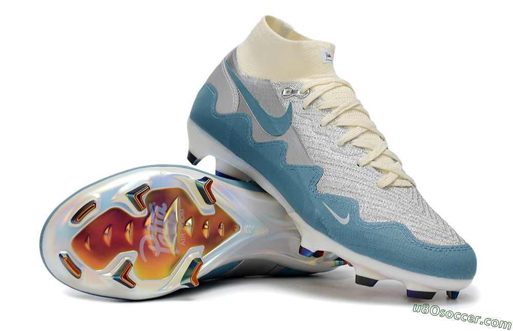 Nike Air Zoom Mercurial Superfly 10 Elite FG Firm Ground Soccer Cleats - Blue/Sky Blue/Soft Cream 0