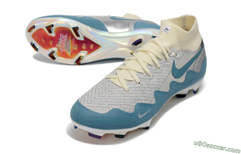 Nike Air Zoom Mercurial Superfly 10 Elite FG Firm Ground Soccer Cleats - Blue/Sky Blue/Soft Cream 3