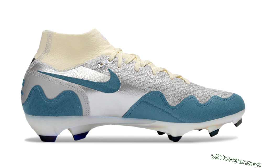 Nike Air Zoom Mercurial Superfly 10 Elite FG Firm Ground Soccer Cleats - Blue/Sky Blue/Soft Cream 5