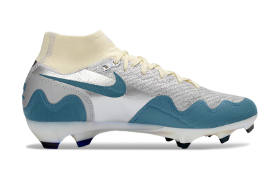 Nike Air Zoom Mercurial Superfly 10 Elite FG Firm Ground Soccer Cleats - Blue/Sky Blue/Soft Cream