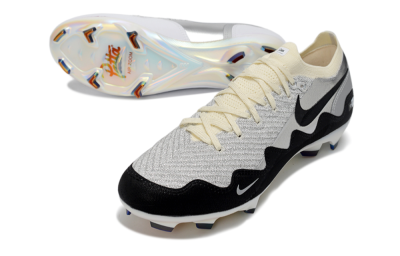 Nike Air Zoom Mercurial Vapor 16 Elite FG Firm Ground Soccer Cleats - White/Light Gray/Metallic Silver