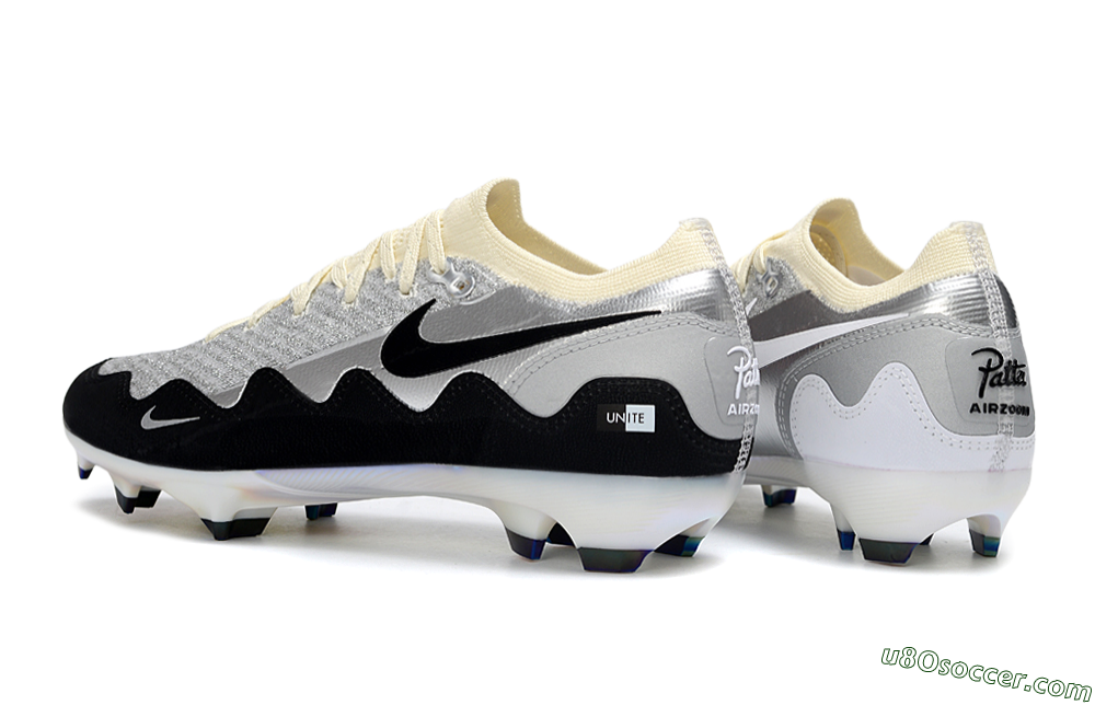 Nike Air Zoom Mercurial Vapor 16 Elite FG Firm Ground Soccer Cleats - White/Light Gray/Metallic Silver 4