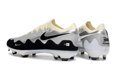 Nike Air Zoom Mercurial Vapor 16 Elite FG Firm Ground Soccer Cleats - White/Light Gray/Metallic Silver