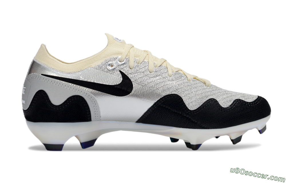 Nike Air Zoom Mercurial Vapor 16 Elite FG Firm Ground Soccer Cleats - White/Light Gray/Metallic Silver 5