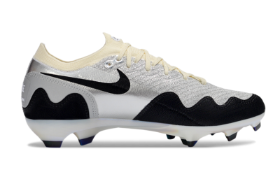 Nike Air Zoom Mercurial Vapor 16 Elite FG Firm Ground Soccer Cleats - White/Light Gray/Metallic Silver