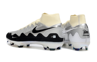 Nike Air Zoom Mercurial Superfly 10 Elite FG Firm Ground Soccer Cleats - White/Metallic Silver/Champagne