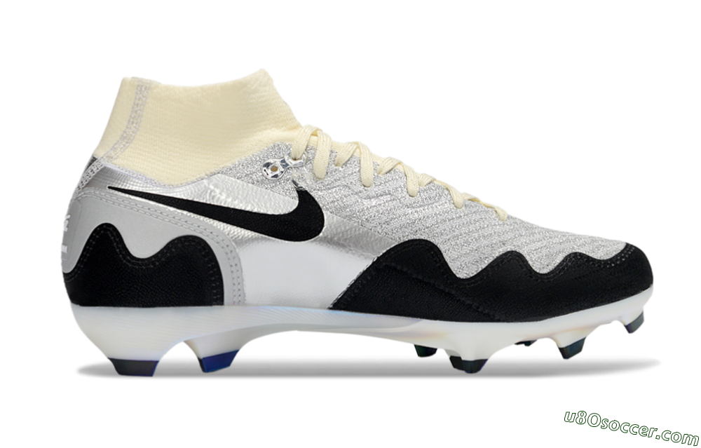 Nike Air Zoom Mercurial Superfly 10 Elite FG Firm Ground Soccer Cleats - White/Metallic Silver/Champagne 5