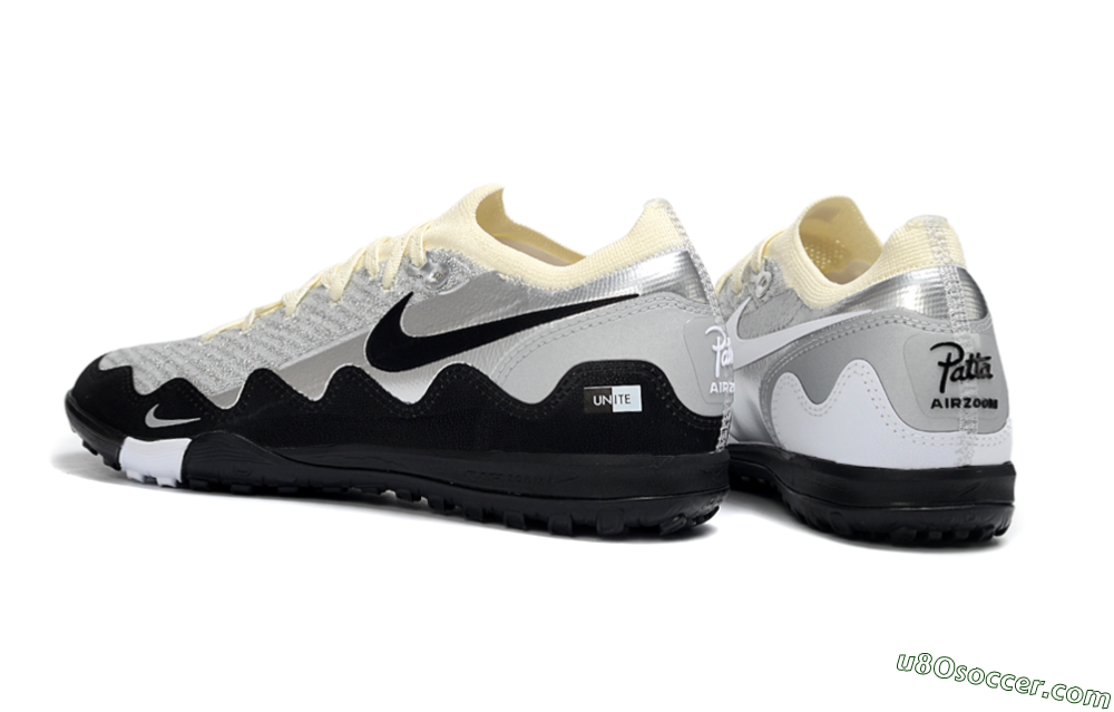 Nike Air Zoom Mercurial Vapor 16 Elite TF Artificial Turf Soccer Shoes - White/Slate Grey/Soft Cream 4