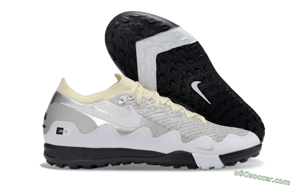 Nike Air Zoom Mercurial Vapor 16 Elite TF Artificial Turf Soccer Shoes - White/Slate Grey/Soft Cream 1