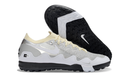 Nike Air Zoom Mercurial Vapor 16 Elite TF Artificial Turf Soccer Shoes - White/Slate Grey/Soft Cream