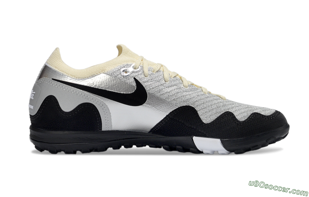 Nike Air Zoom Mercurial Vapor 16 Elite TF Artificial Turf Soccer Shoes - White/Slate Grey/Soft Cream 5