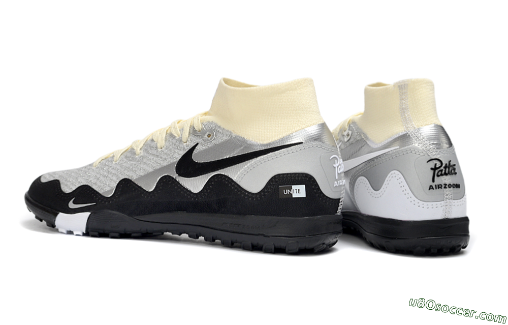 Nike Air Zoom Mercurial Superfly 10 Elite TF Artificial Turf Soccer Shoes - Gray/Light Gray/Black 4