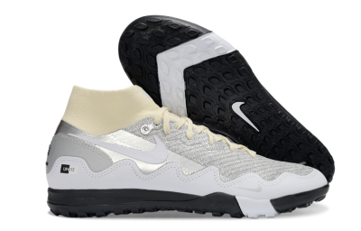 Nike Air Zoom Mercurial Superfly 10 Elite TF Artificial Turf Soccer Shoes - Gray/Light Gray/Black