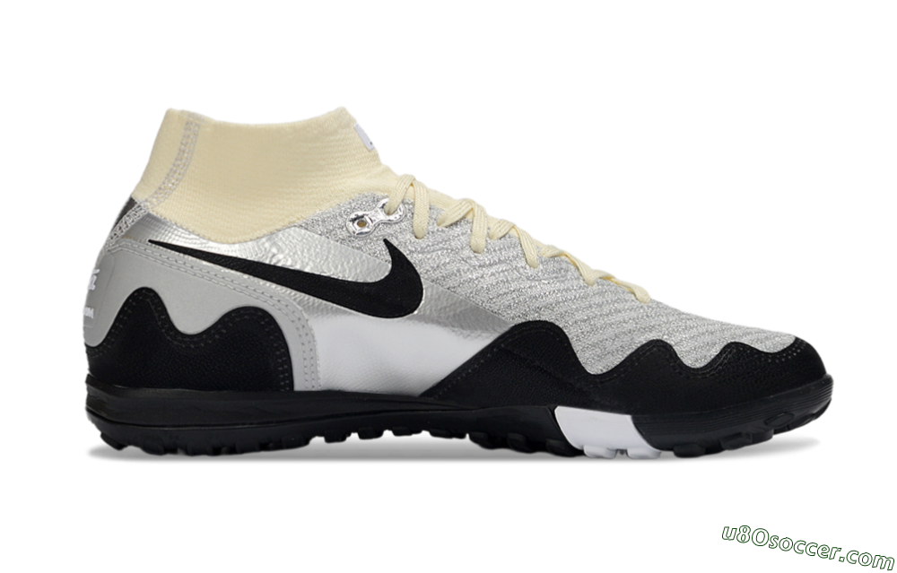 Nike Air Zoom Mercurial Superfly 10 Elite TF Artificial Turf Soccer Shoes - Gray/Light Gray/Black 5