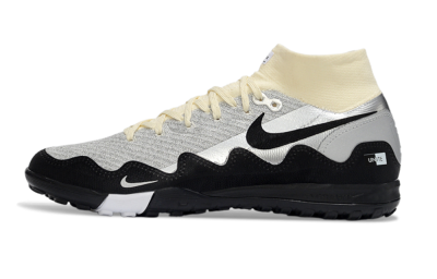 Nike Air Zoom Mercurial Superfly 10 Elite TF Artificial Turf Soccer Shoes - Gray/Light Gray/Black