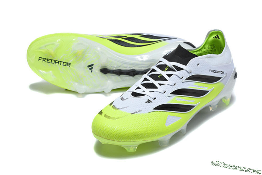 Adidas Predator 26 Elite FG Firm Ground Soccer Cleats - Yellow/Lime Burst/White Fusion 3