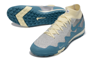 Nike Air Zoom Mercurial Superfly 10 Elite TF Artificial Turf Soccer Shoes - Blue/Ocean Breeze/Misty Gray