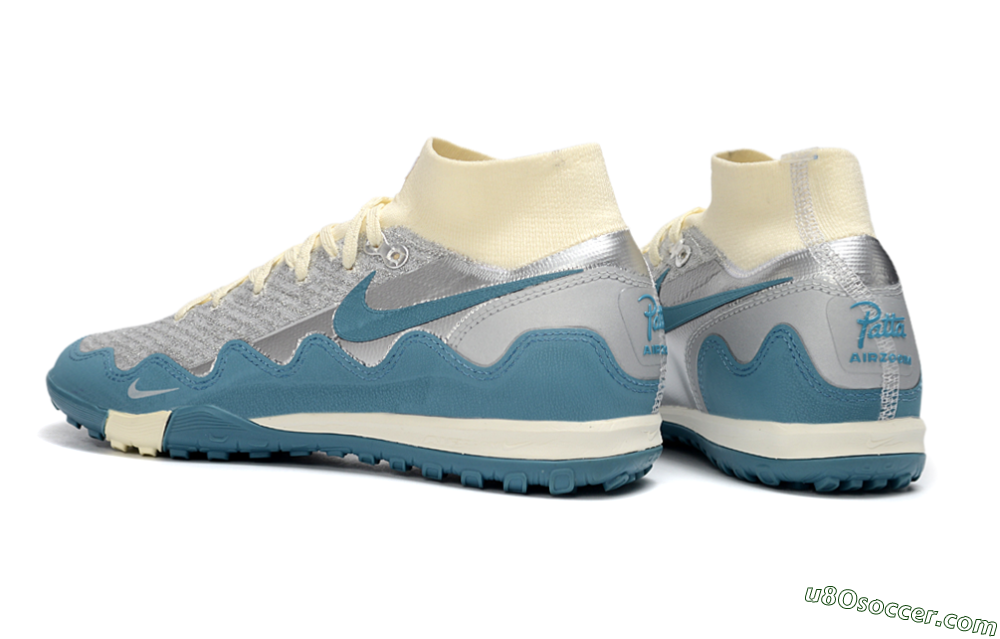 Nike Air Zoom Mercurial Superfly 10 Elite TF Artificial Turf Soccer Shoes - Blue/Ocean Breeze/Misty Gray 4