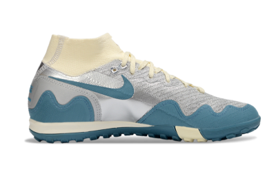 Nike Air Zoom Mercurial Superfly 10 Elite TF Artificial Turf Soccer Shoes - Blue/Ocean Breeze/Misty Gray