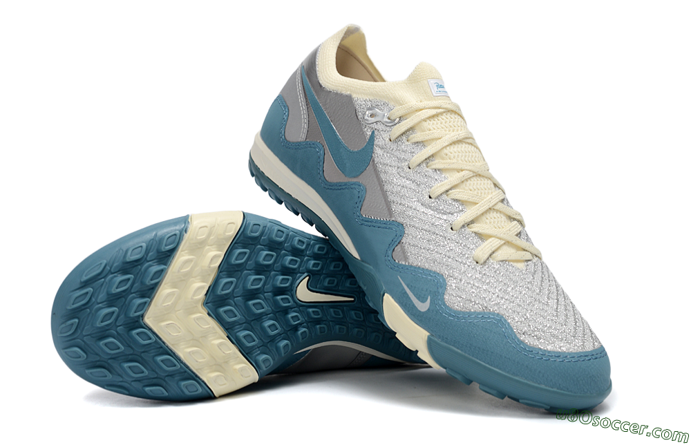 Nike Air Zoom Mercurial Vapor 16 Elite TF Artificial Turf Soccer Shoes - Blue/Creamy Blue/Soft Grey 0