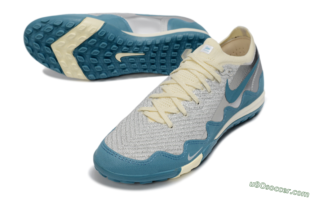 Nike Air Zoom Mercurial Vapor 16 Elite TF Artificial Turf Soccer Shoes - Blue/Creamy Blue/Soft Grey 3