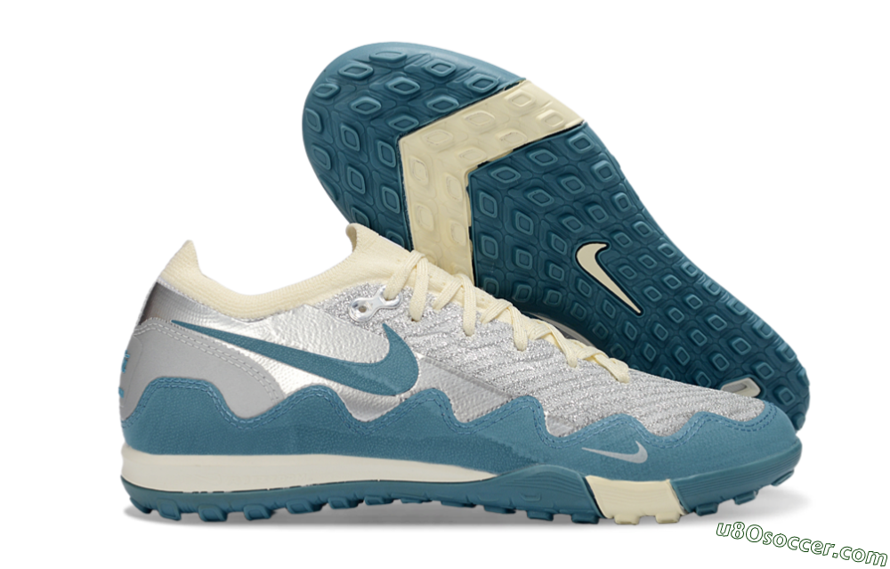 Nike Air Zoom Mercurial Vapor 16 Elite TF Artificial Turf Soccer Shoes - Blue/Creamy Blue/Soft Grey 1