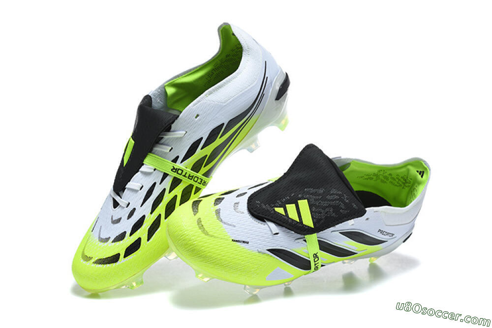 Adidas Predator 26 Elite Fold-Over Tongue FG Firm Ground Soccer Cleats - Yellow/Electric Green/Black 6