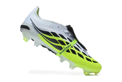 Adidas Predator 26 Elite Fold-Over Tongue FG Firm Ground Soccer Cleats - Yellow/Electric Green/Black