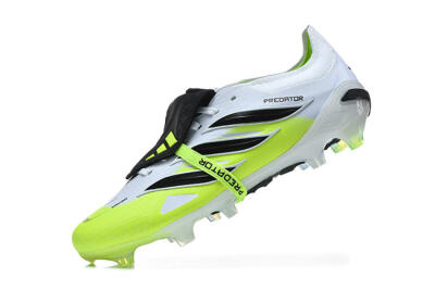 Adidas Predator 26 Elite Fold-Over Tongue FG Firm Ground Soccer Cleats - Yellow/Electric Green/Black