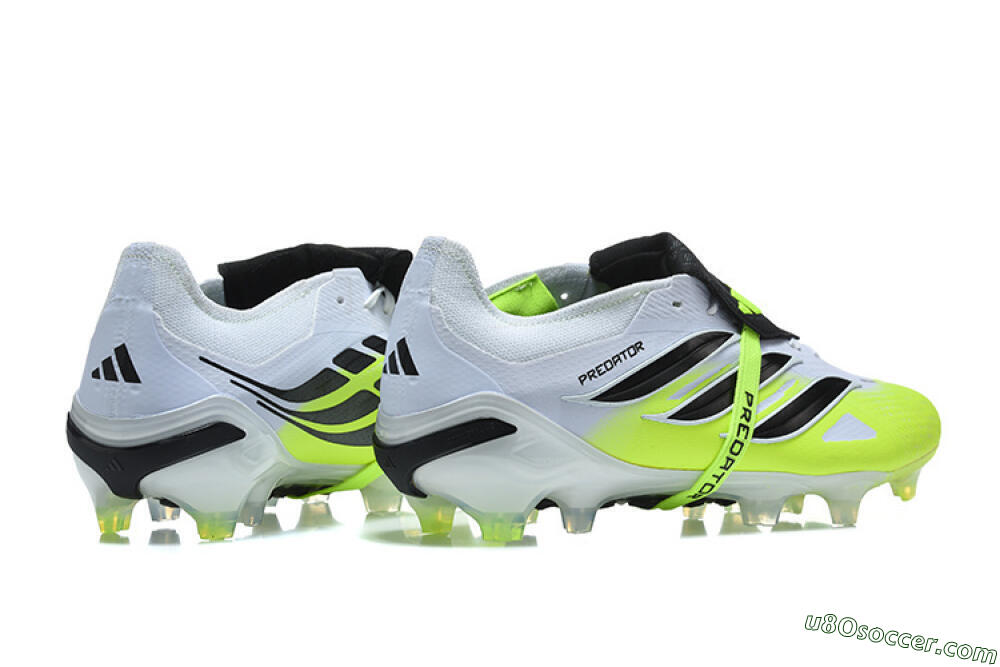 Adidas Predator 26 Elite Fold-Over Tongue FG Firm Ground Soccer Cleats - Yellow/Electric Green/Black 9