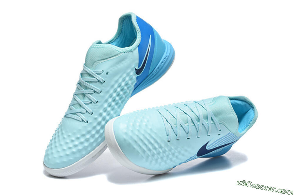 Nike MagistaX Finale 2 IC Indoor & Futsal Soccer Shoes - Blue/Sky Blue/Light Aqua 6