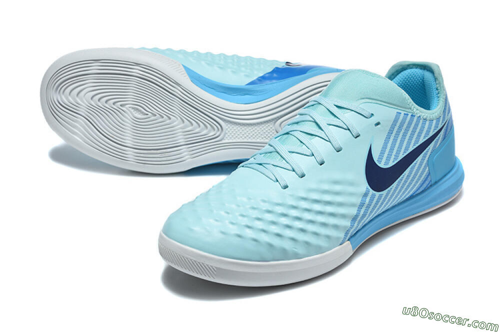 Nike MagistaX Finale 2 IC Indoor & Futsal Soccer Shoes - Blue/Sky Blue/Light Aqua 3