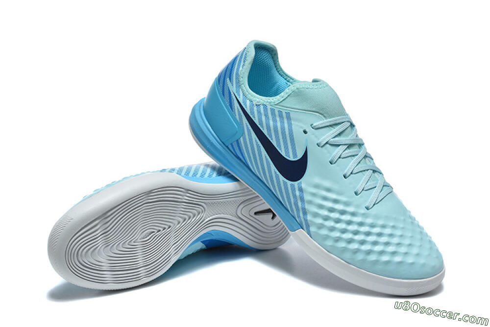 Nike MagistaX Finale 2 IC Indoor & Futsal Soccer Shoes - Blue/Sky Blue/Light Aqua 4