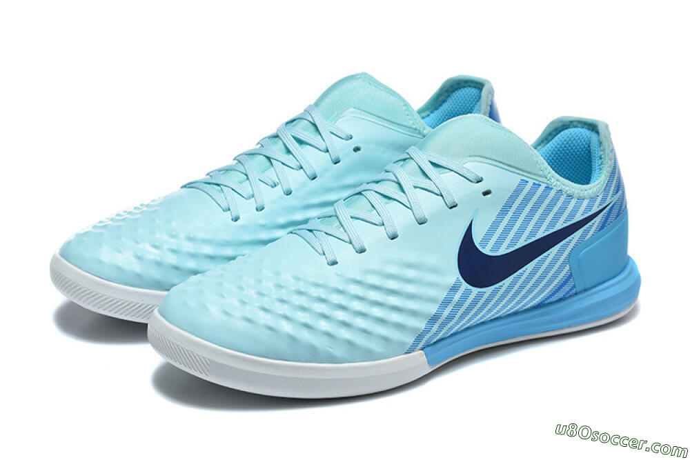 Nike MagistaX Finale 2 IC Indoor & Futsal Soccer Shoes - Blue/Sky Blue/Light Aqua 5