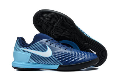 Nike MagistaX Finale 2 IC Indoor & Futsal Soccer Shoes - Navy/Sky Blue/Navy Blue