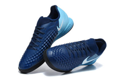 Nike MagistaX Finale 2 IC Indoor & Futsal Soccer Shoes - Navy/Sky Blue/Navy Blue