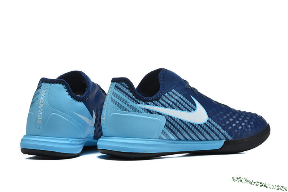 Nike MagistaX Finale 2 IC Indoor & Futsal Soccer Shoes - Navy/Sky Blue/Navy Blue 9