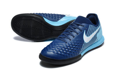 Nike MagistaX Finale 2 IC Indoor & Futsal Soccer Shoes - Navy/Sky Blue/Navy Blue
