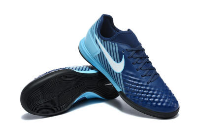 Nike MagistaX Finale 2 IC Indoor & Futsal Soccer Shoes - Navy/Sky Blue/Navy Blue