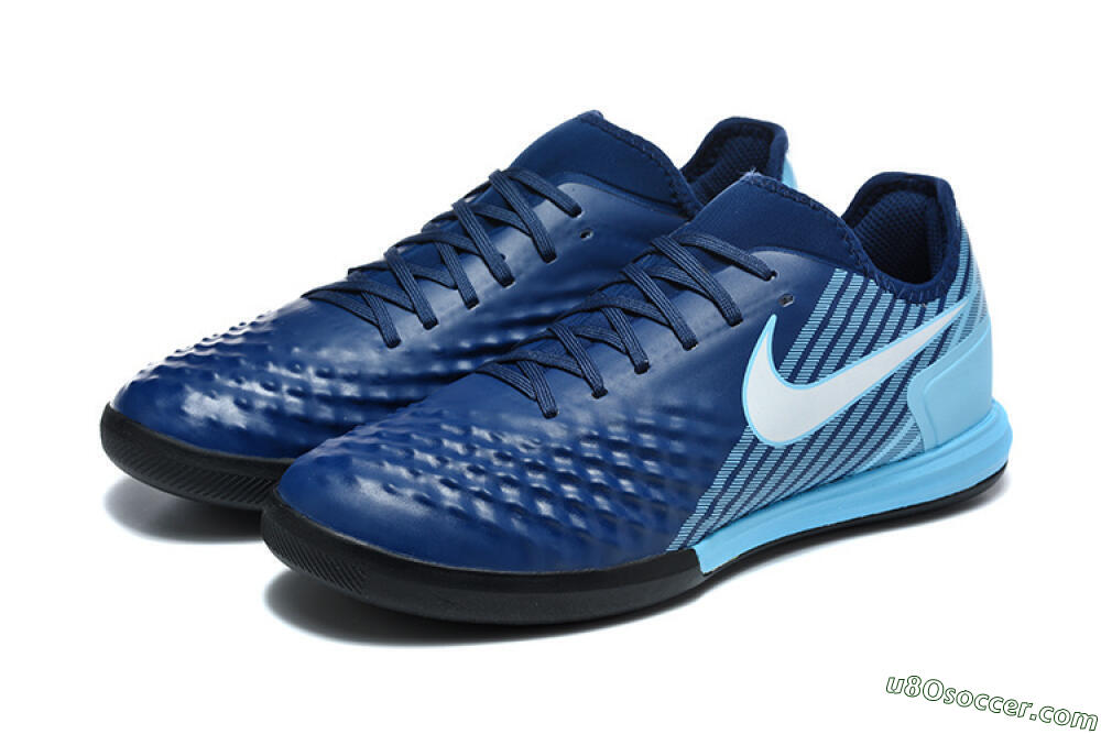 Nike MagistaX Finale 2 IC Indoor & Futsal Soccer Shoes - Navy/Sky Blue/Navy Blue 5