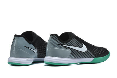 Nike MagistaX Finale 2 IC Indoor & Futsal Soccer Shoes - Black/Aqua Green/Gray