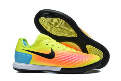 Nike MagistaX Finale 2 IC Indoor & Futsal Soccer Shoes - Yellow/Neon Green/Fiery Orange