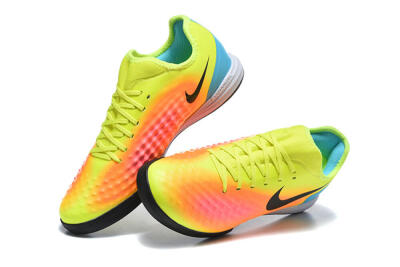 Nike MagistaX Finale 2 IC Indoor & Futsal Soccer Shoes - Yellow/Neon Green/Fiery Orange