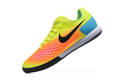 Nike MagistaX Finale 2 IC Indoor & Futsal Soccer Shoes - Yellow/Neon Green/Fiery Orange
