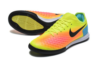 Nike MagistaX Finale 2 IC Indoor & Futsal Soccer Shoes - Yellow/Neon Green/Fiery Orange