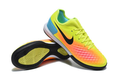 Nike MagistaX Finale 2 IC Indoor & Futsal Soccer Shoes - Yellow/Neon Green/Fiery Orange